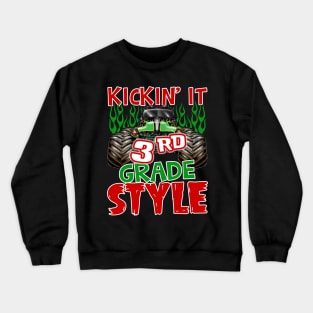 Kickin it 3rd Grade Back to School Teacher Crewneck Sweatshirt